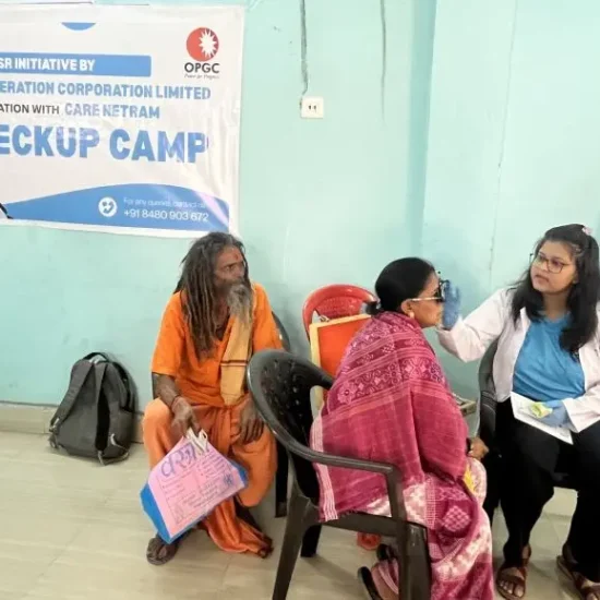 1,570 Individuals Benefit from OPGC's Eye Check-Up Camps in Jharsuguda, Odisha
