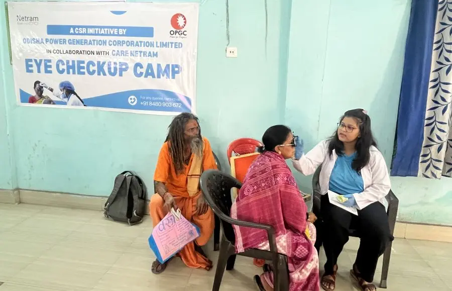 1,570 Individuals Benefit from OPGC's Eye Check-Up Camps in Jharsuguda, Odisha