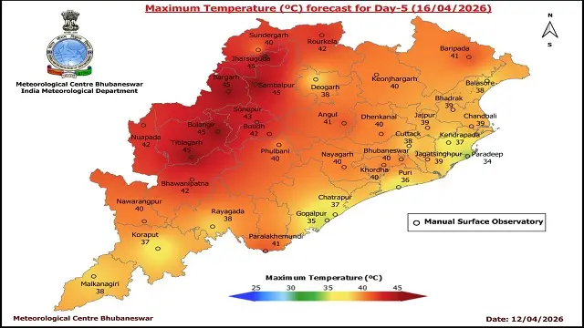 IMD Issues Yellow Warning for Hot and Humid Weather in Odisha for Seven Days