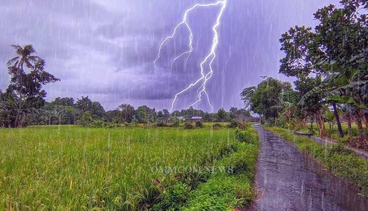 Yellow Warning for Thunderstorms and Lightning Across Odisha Tomorrow
