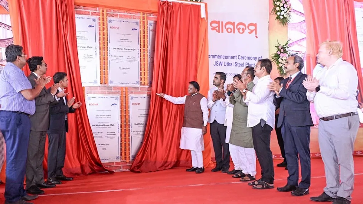 Odisha Chief Minister Lays Foundation Stone for ₹1.25 Lakh Crore JSW Steel Plant in Paradip